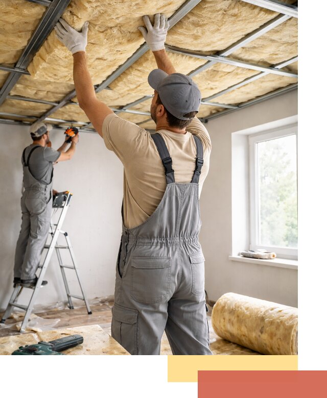 Утепление потолка под ключ в Советской Гавани качественно и быстро