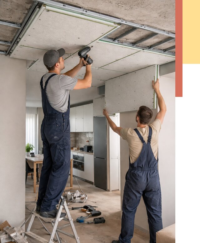 Шумоизоляция потолка панелями зипс в Советской Гавани от 1922 руб. под ключ | ОТДЕЛОЧНИК-Свс